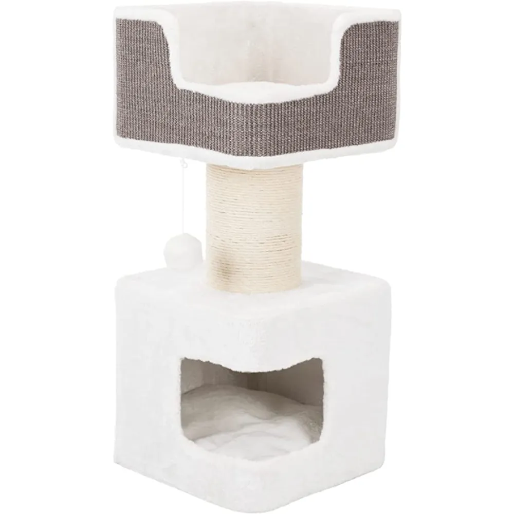 Trixie Ava Scratching Post for Cats (White/Grey)