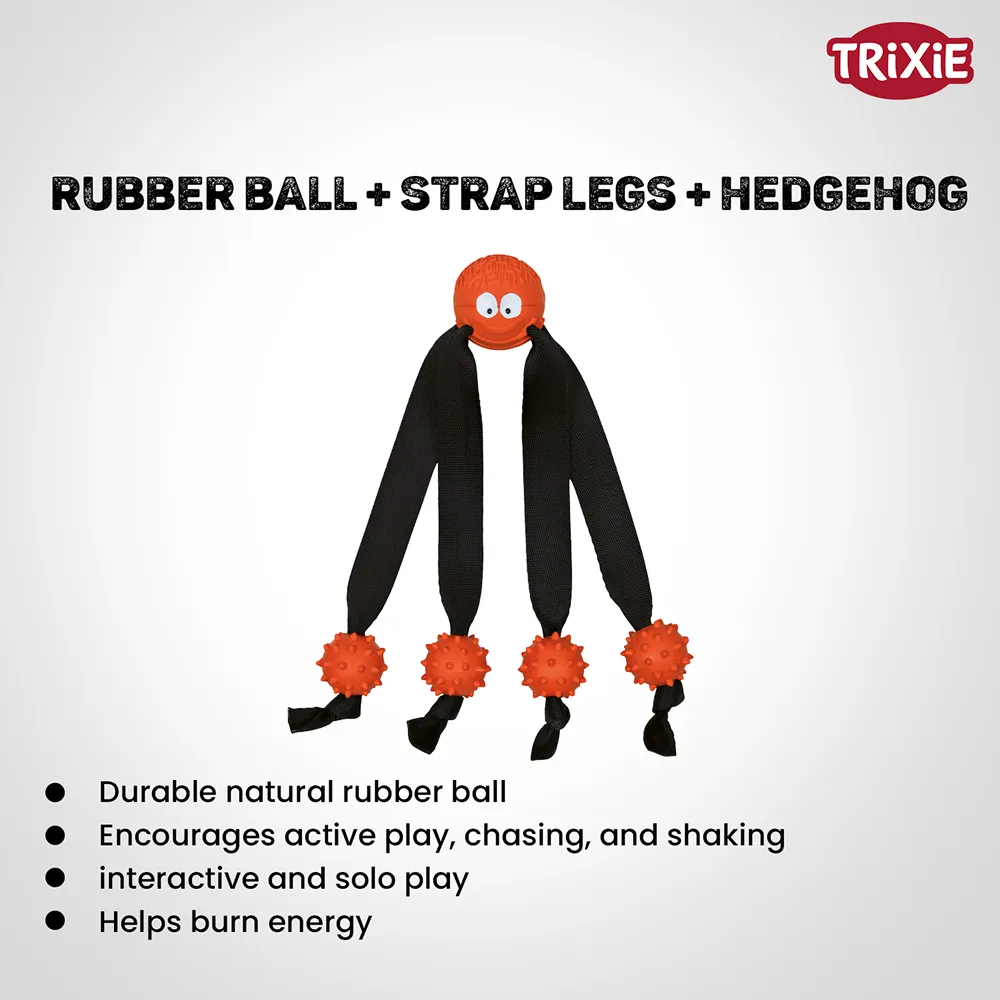 Trixie Ball with Strap Legs for Dogs (Orange)