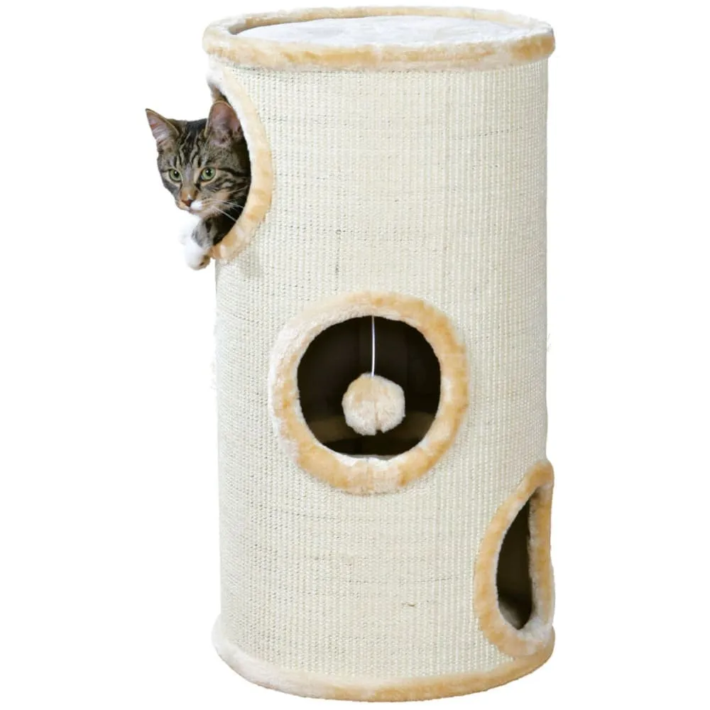 Trixie Samuel 3 Storey Tower for Cats (Beige)