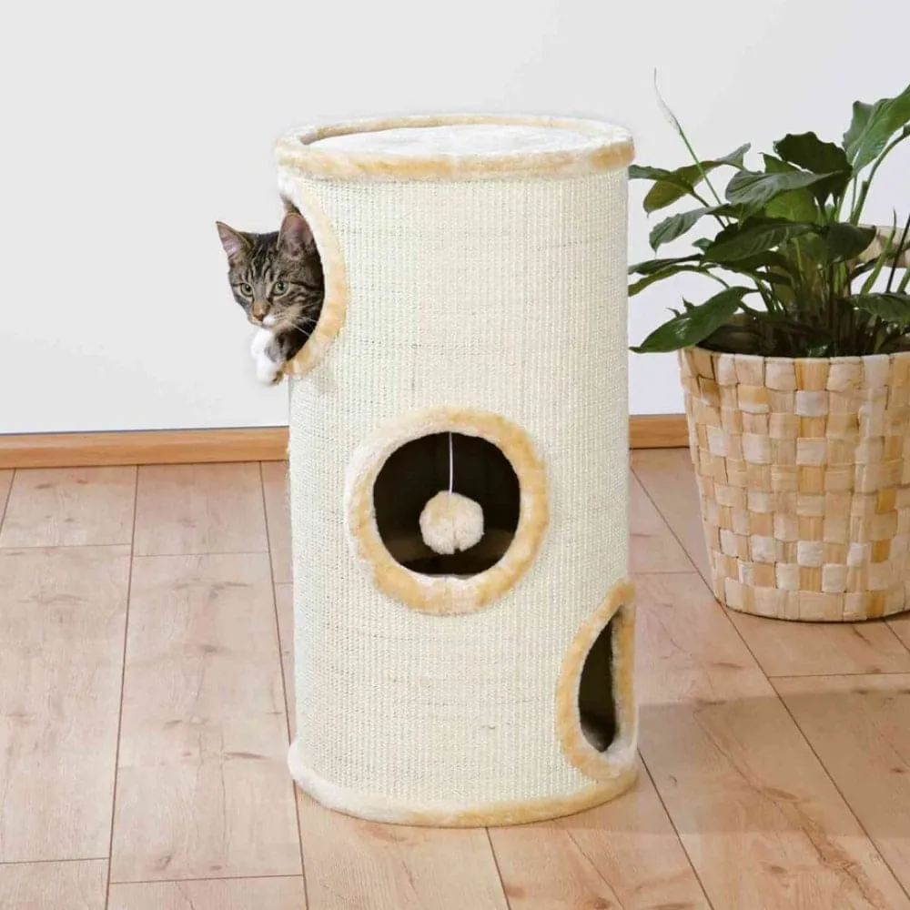Trixie Samuel 3 Storey Tower for Cats (Beige)
