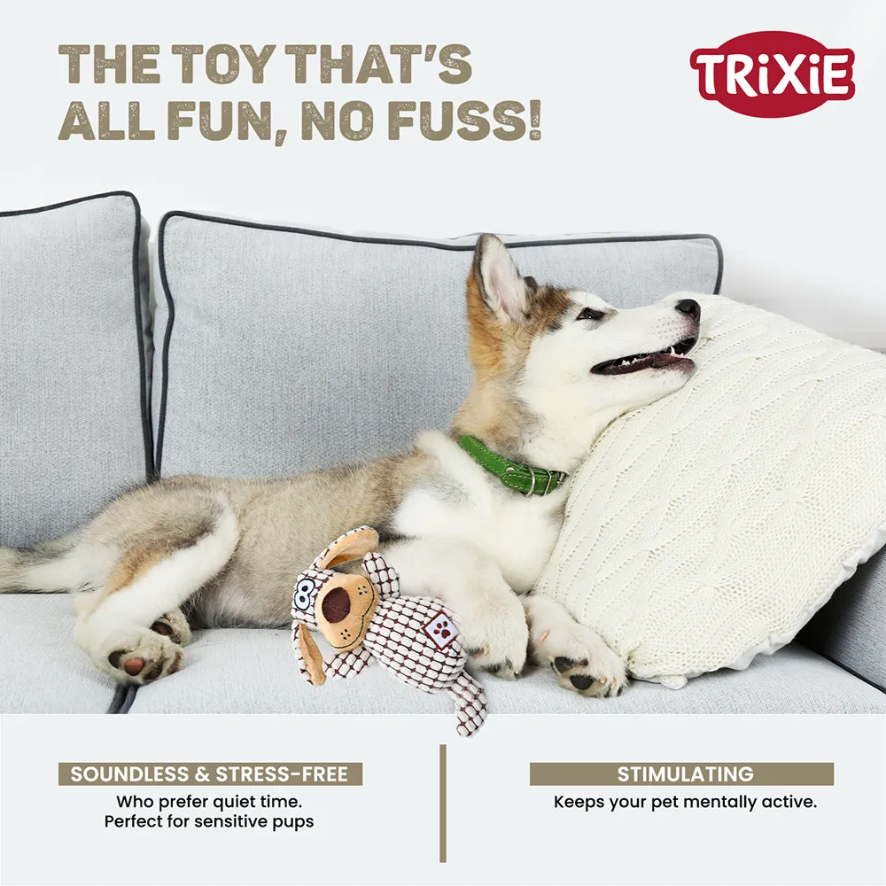Trixie Soundless Plush Toy for Dogs (Brown)