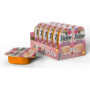 Twins-Tuna & Chicken with Salmon Recipe 35gx2x6 cups Pets Qatar