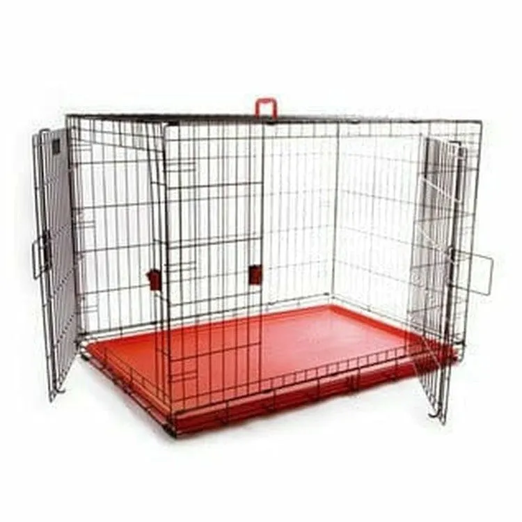 VOYAGER WIRE CRATE - 2 DOORS XL,  RED Pets Qatar