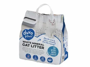White mineral cat litter 10L Pets Qatar