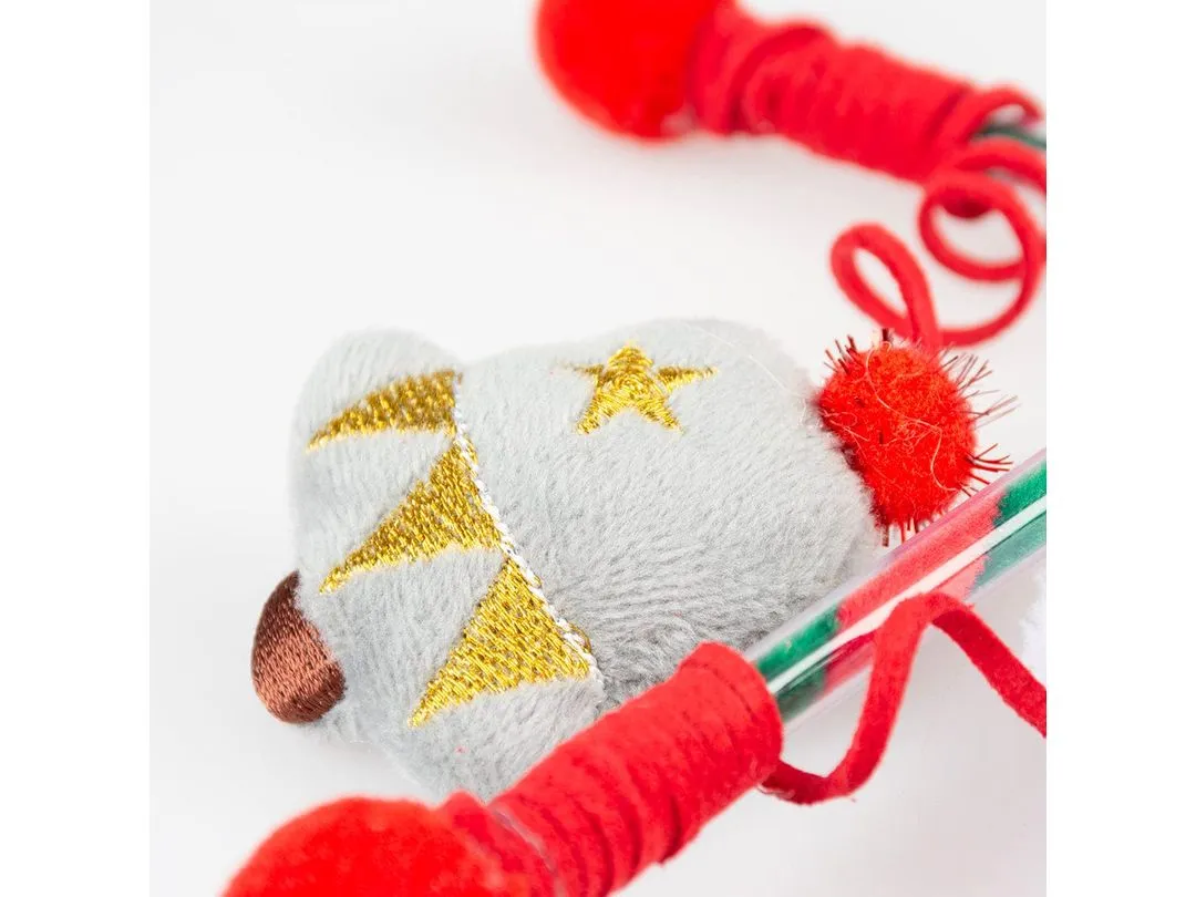 Xmas playing rod silky 40x7x3cm mixed colors Pets Qatar