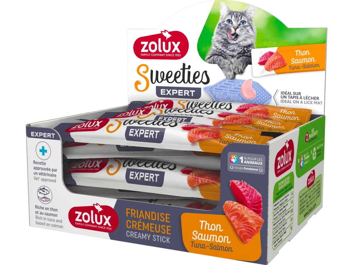 Zolux Sweeties Creamy Stick For Cat - Salmon, Pets Qatar