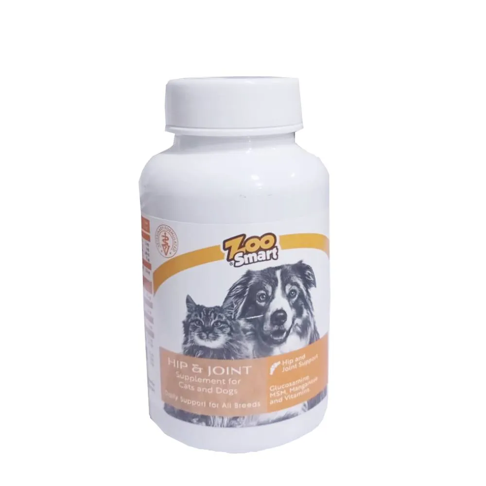 Zoo Smart Hip & Joint for Cats and Dogs 60 Tabs Pets Qatar